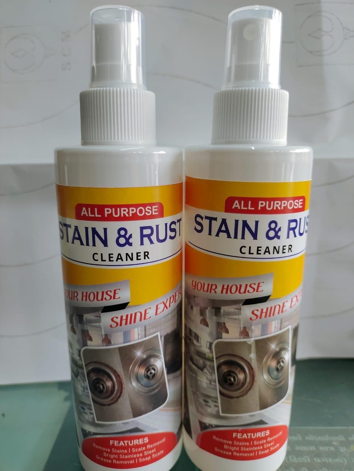 Multipurpose Stain & Rust Remover Spray for Cleaning & Protection (Pack of 2)